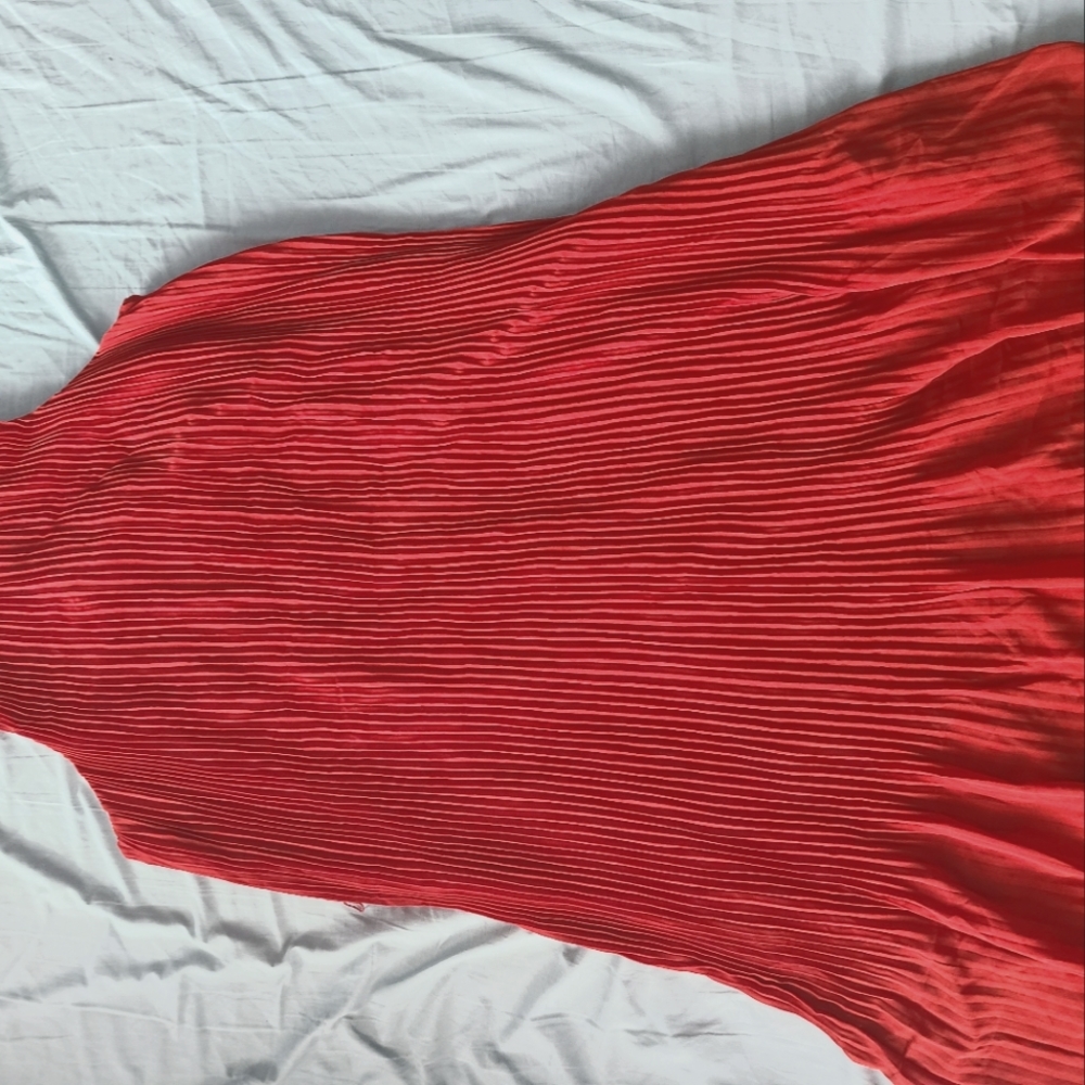 NEVER WORN burnt orange high neck dress